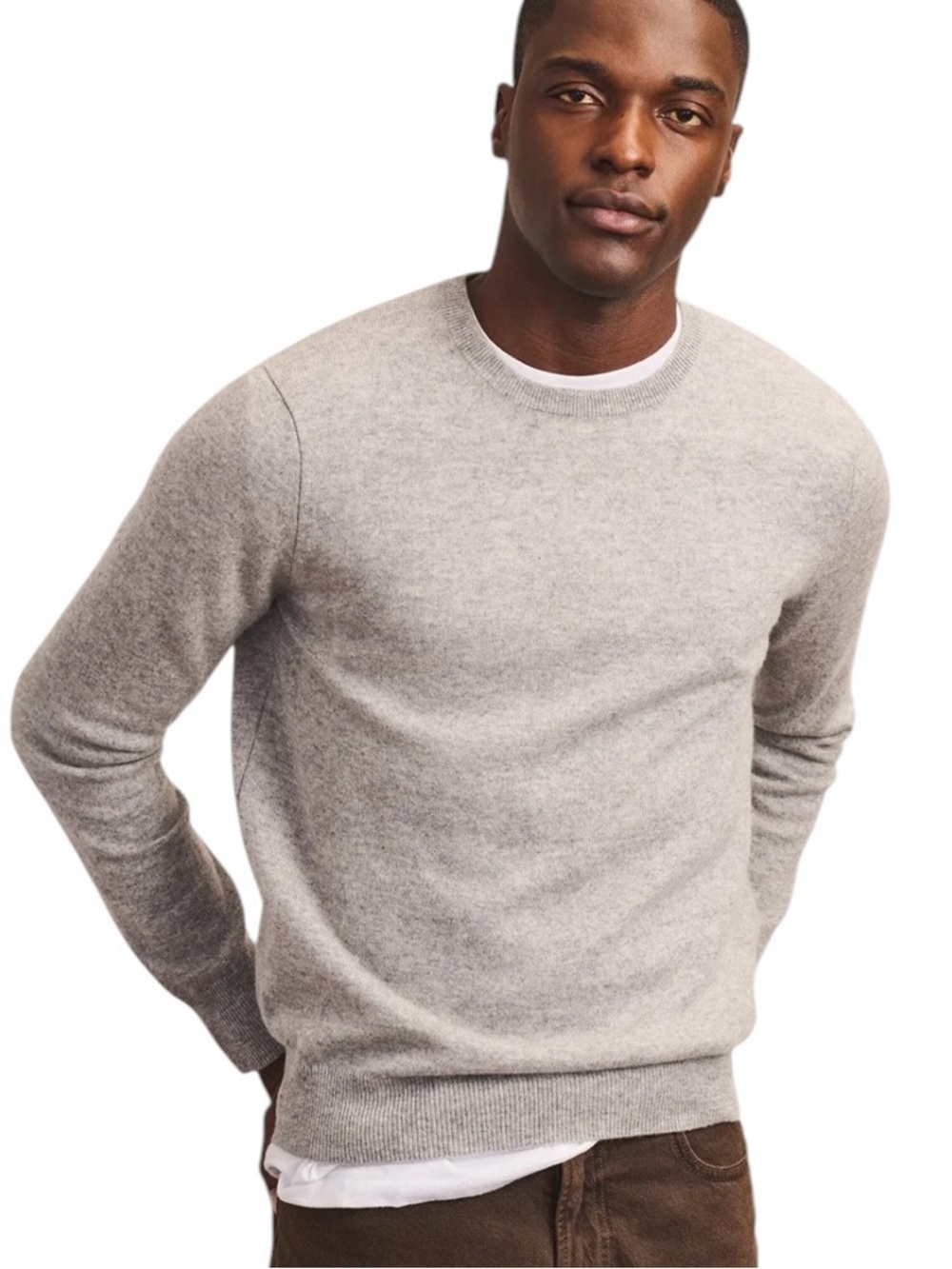 NWT Naadam The Original Cashmere Crewneck Sweater Med Grey